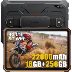 Blackview Active 8 Pro Outdoor Tablet Android 13, MTK G99 16GB+256GB planšetdators 10,4 collu FHD+, 22000mAh izturīgs planšetdators, 48MP + 16MP, 4 skaļruņi, IP68 ūdensizturīgs planšetdators Dual 4G LTE/5G WiFi/OTG/GPS