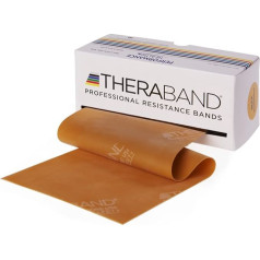 TheraBand Original Fitness Band | pretestības josla spēka treniņiem un svara zudumam mājās vai sporta zālē | 5,5 m Roll Goods Perfect for Professional Needs