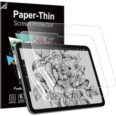 MoKo 2 Stück Papier Schutzfolie für NEU iPad Air 11 Zoll M2 2024 (Air 6. Generation), Schreiben und Zeichnen wie auf Papier, Kratzfeste Blendfreie Matte PET Folie, Kompatibel mit Apple Pencil