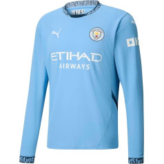 PUMA Manchester City mājas krekls ar garām piedurknēm 2024/25 sezonai - Replika - Vīriešiem - Komandas gaiši zils