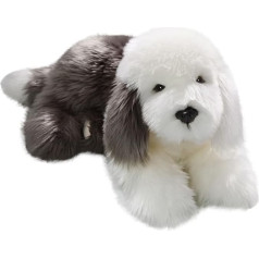 Carl Dick Bobtail, Altenglischer Schäferhund liegend, Hund, Plüschtier, Kuscheltier ca. 45cm 3435