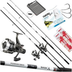 Fischzeux Carp Set Complete Professional CarpFX Makšķerēšanas komplekts 2 stieņi 2 bezmaksas spoles Spoles