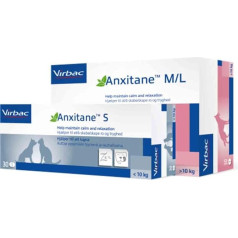 Virbac - Anxitane M/L 30 tabletes suņiem, iepakojumā pa 1 (1 x 0,05 kg)