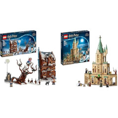 LEGO 76407 Harija Potera Šūpuļojošā būdiņa un čīkstošais vītols un 76402 Harija Potera Hogvartsa: Dumbldora kabineta komplekts pilij, paplašinājums ar Grifindora zobenu