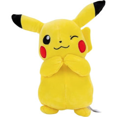 BANDAI, Pokemon, Pikachu, Plīša rotaļlieta 20 cm, ļoti mīksta, JW95245