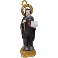 Inmaculada Romero IR Svētā Benedikta figūriņa 33 cm Pattern of Europe Peasants Engineers Resin Based Picture