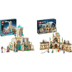 LEGO 43224 Disney Wish King Magnificos pils, saliekamā rotaļlieta no filmas Wish ar figūriņām un Harija Potera kaujas par Hogvartsu