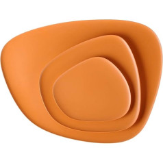 Kartell 123602 Teller/ Tabletts Melamin 45 x 45 x 1,7 cm 3 eņģeļi, oranžs