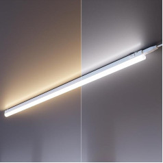 ledscom.de Rigel 5 LED lampu komplekts zem skapja, 87,3 cm katra, regulējama krāsu temperatūra, 49,625 W, 1122 lm katra