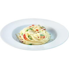 LSA International 30 cm šķīvis Dine Pasta Plate ar malām, balts (4 gabali)