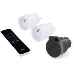 2 on/off sockets inside and 1 external socket + remote control