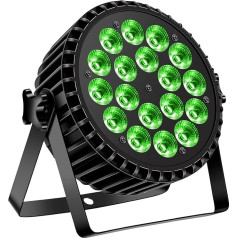 DELIBANG LED Par lukturis 200 W 18 LED skatuves gaismas starmeši Disco Light Party Light 8CH Par LED Light RGBW DMX Strobe Sound Active Mode Apgaismojums DJ gaismas efekts šovbārs KTV pusei Halloween