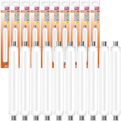 Osram Special S19 FR 60 LED spuldze, lineāra forma, 9 W, 830 lm, 2700 K, silti balta gaisma, ļoti zems enerģijas patēriņš, ilgs kalpošanas laiks, LED alternatīva parastajām lampām, 10 gab. iepakojumā