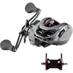 Angelrolle Salzwasser-Baitcasting-Rolle Und Baitcaster 9BB 5,4:1 7,1:1 Bait Casting Multiplier Coil Angelrolle Mit Ersatzspule Angeln mit Leichtigkeit