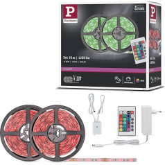 Paulmann 78980 SimpLED Strip Set 10 m LED Stripe 28W Lichtstreifen RGB Multicolor Lichtband beschichtet