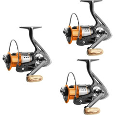 Sosoport Pack of 2 zvejas spoles Makšķerēšanas piederumi laivām Jūras piederumi laivām Baitcasting Line Spool Makšķerēšanas līnija Aluminium Fly Reel Aluminium Reel Fishing Spinner Wheel Alloy Alloy Grey