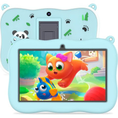 PRITOM Kleinkind-Tablet für Kinder, 7-Zoll-Kinder-Tablets mit WiFi, 32GB ROM, 2GB RAM, Bluetooth, Kindersicherung, Vorinstallierte APPs, Spiele, Lernen, pädagogische Kinder-Tablet mit Etui, blau