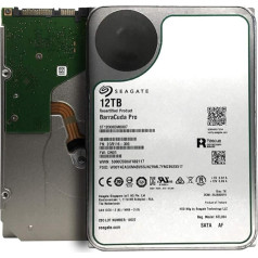 Seagate Barracuda Pro 12 TB ST12000DM0007 iekšējās datu plates (8, 9 cm (3, 5 Zoll), 7200 u/min, 256 MB kešatmiņa, SATA 6 Gb/s, sudraba) (Latvija)