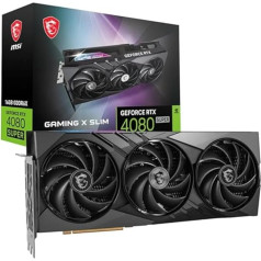 Видеокарта MSI GeForce RTX 4080 Super 16G Gaming X Slim - графический процессор RTX 4080, 16 ГБ GDDR6X (23 Гбит/с/256 бит), PCIe 4.0, TRI Frozr 3, HDMI 2.1, DisplayPort 1.4a