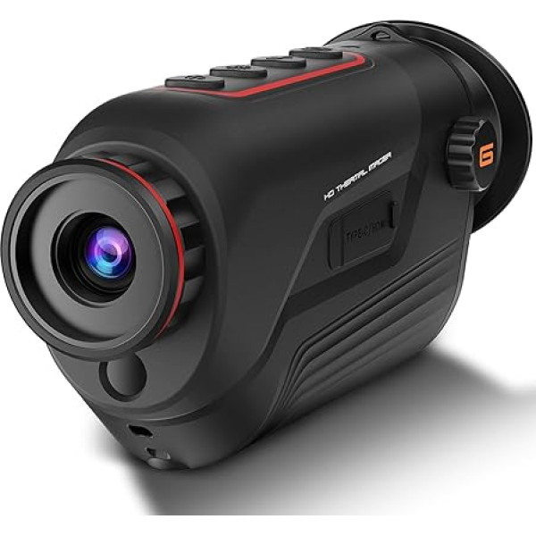 GOYOJO Handheld Thermal Imaging Monocular 256 x 192 (25 Hz) @ 12um Heat Sensor, Built-in Wireless Transmission, 6 Explorers (10 mm)