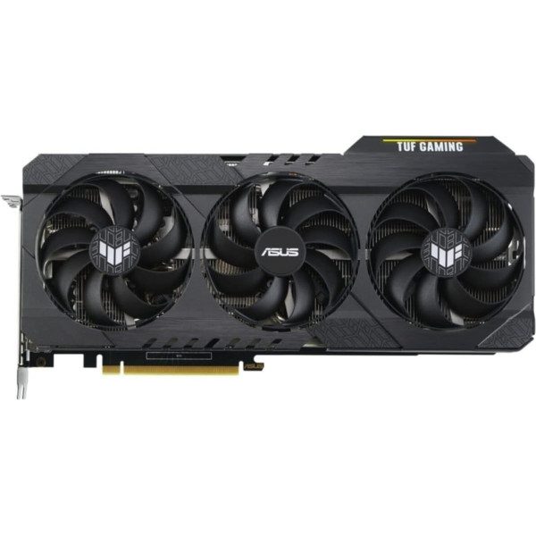 ASUS TUF Gaming GeForce RTX3060 V2 12 GB OC Edition vaizdo plokštė (Lite Hash Rate (LHR), Nvidia Ampere, DLSS, PCIe 4.0, 12 GB DDR6 atminties, 2 x HDMI 2.1, DisplayPort 1.4, TUF-RTX3060-O-O. 12G-V. 2 žaidimai)