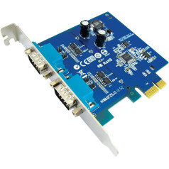 Sunix IPC-E2202S 2X Series RS-422/485 PCI Express karte ar aizsardzību pret pārspriegumiem (aizsardzība pret pārspriegumiem)