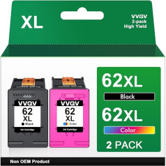 VVQV 62XL 62 XL schwarz für HP 62 druckerpatronen für hp62 druckerpatrone 62 XL schwarz 62xl schwarz und Farbe für HP OfficeJet 5740 5742 Envy 7640 5540 5640 5646 5548 5544 5643