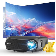 LED beamer 4K Tageslicht 13000 Lumens, Smart 5G WLAN Bluetooth Beamer mit Android APPs, 1080P Nativ Full HD LCD Heimkino Beamer Airplay HDMI USB Zum Trapezkorrektur für Smartphone/PS5/TV Stick