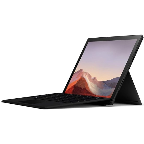 2019 Microsoft Surface Pro 7 ar Intel Core i7-1065G7 (12,3 collas, 16 GB RAM, 256 GB SSD), melns (Latvija)