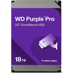 WD Purple Pro 8 TB iekšējais cietais disks (3,5 collu, OptiNAND, 550 TB/gadā, 512 MB kešatmiņa, 7200 RPM, līdz 64 HD kamerām, AllFrame AI tehnoloģija, 32 AI plūsmas, nepārtraukta darbība)