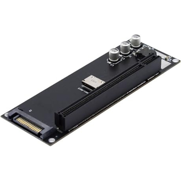 CY PCIe į SFF-8611 adapteris, Oculink SFF-8612 SFF-8611 į PCIe PCI-Express 16x 4X adapteris su SATA maitinimo prievadu pagrindinei vaizdo plokštei