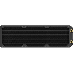 Corsair Hydro X Series XR5 420mm NEO radiators ūdens dzesēšanai - vara kanāli - optimizēts darbam ar zemu trokšņa līmeni - 3 × 140mm ventilatora stiprinājums - G1/4