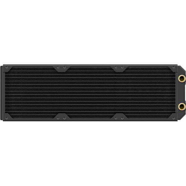 Corsair Hydro X Series XR5 420mm NEO radiators ūdens dzesēšanai - vara kanāli - optimizēts darbam ar zemu trokšņa līmeni - 3 × 140mm ventilatora stiprinājums - G1/4