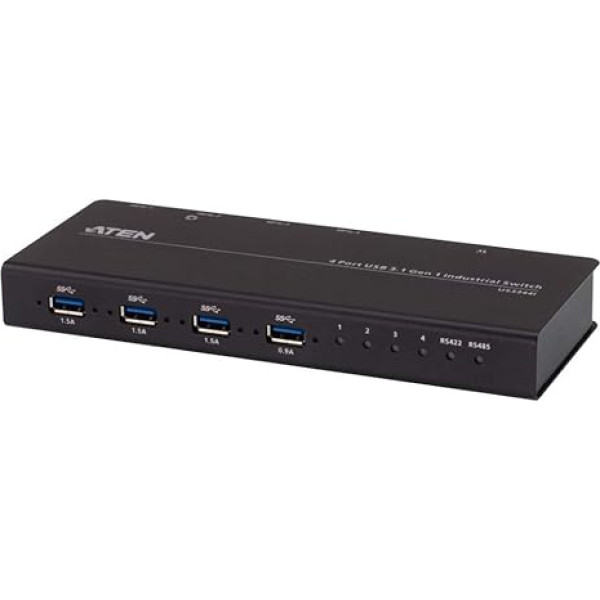 Aten US3344I 4x4 USB 3.1 Gen.1 slēdzis, rūpniecisks, melns