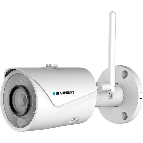 Blaupunkt VIO-B40 2K Full HD IP novērošanas kamera I Bullet / 2688 x 1520 2K izšķirtspēja I Āra tīkla novērošanas kamera ar WiFi / WLAN un Ethernet