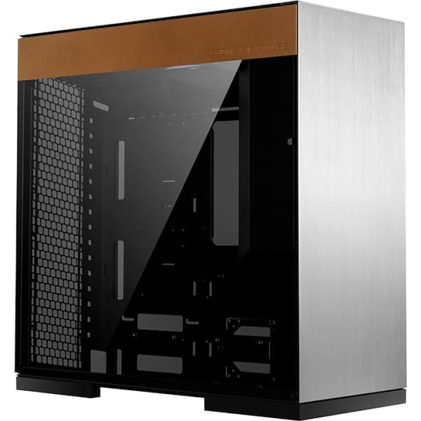 Geometric Future M8 Cowboy Mid Tower E-ATX/ATX PC korpuss, vertikāls gaisa tuneļa dizains, 420/360 radiators, vertikāls GPU stiprinājums, sudraba krāsā, GEO-M8-COW