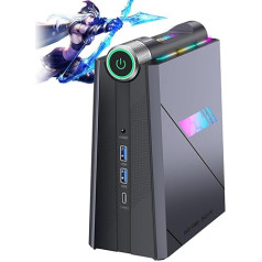 ACEMAGIC RGB Mini PC Core i9-11900H (up to 4.9 GHz), 16 GB DDR4 512 GB SSD, 24 MB Cache, Micro Desktop Computer with 3 Modes Adjustment for Gaming/Business, WiFi 6 / Bluetooth 5.2 / Dual Fan