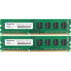 DUOMEIQI 8GB Kit PC3-10600 DDR3 1333 Udimm RAM (2 x 4GB) 2RX8 1,5V CL9 Desktop Computer Arbeitsspeicher Memory Module für Intel AMD System