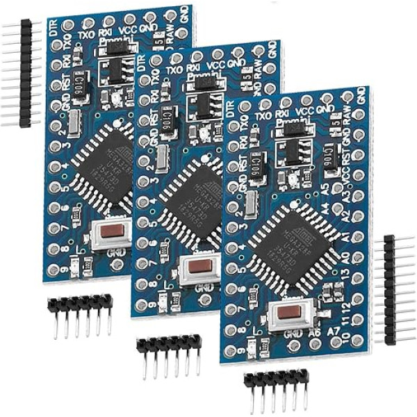 AZDelivery 3 x PRO Mini ar 5 V ATmega328 un 16 MHz