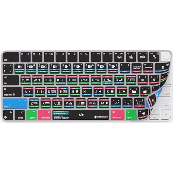 Ar Davinci Resolve saderīgs tastatūras vāciņš Magic Keyboard ar/bez TouchID (tikai bez cipariem)