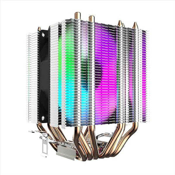 Noua Blizzard TDP 130W Heatsink with Twin Tower Mini 6 Heatsink Tubes Fan in 4 Solid Colours 90mm Compatible with Intel 1700 1200 115x1366 2011 AMD AM5 AM4 AM3