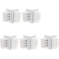 Erpmlyo 5pcs ATX 8 Pin Angled 90 Degree to 8 Pin Male Power Supply GPU Power Steering Connector for Desktop Computer Graphics (B)