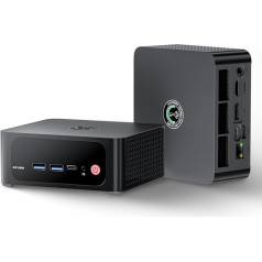 TRIGKEY Mini PC S6 Pro AMD Ryzen 7 7735HS (līdz 4.75GHz, 8C/16T) Micro PC, 32GB DDR5 RAM + 500GB ROM SSD PCIe 4.0 Mini Desktop Gaming PC, HDMI│DP│Type-C, WiFi 6│BT5.2, │USB 4.0│LAN 2.5G