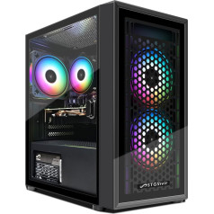 STGsivir - Spēļu galddators, Radeon R9 370 4G GDDR5, Intel Core i5 3.7GHz-16G RAM, 512G SSD, 600 M WiFi, BT 5.0, RGB ventilators x 3, W10H64 Spēļu datora tornis spēlētājiem un straumēšanai