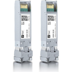 10Gb/S SFP+ multimode transceiveris (300m, 850nm), 10Gbase SFP+ SR LC modulis Intel E10GSFPSR, Ubiquiti UF-MM-10G, Netgear AXM761, Mikrotik, TP-LINK, D-LINK, Zyxel, Qnap un citiem atvērtiem komutatoriem