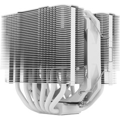 Thermalright Peerless Assassin 120 Mini White CPU dzesētājs, 6 siltumcaurules AGHP tehnoloģija, ar 120 mm PWM ventilatoru, 1500 RPM ātrums, AMD:AM4/AM5/Intel LGA 1851/1700/1150/1151/1200/2011, PC Cooler