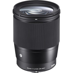 Sigma 16 mm F1.4 DC DN mūsdienu objektīvs (filtra vītne 67 mm)