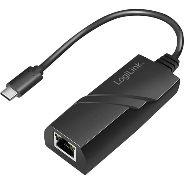 LogiLink USB-C (USB 3.2 Gen 1) to Gigabit (RJ45) Adapter up to 5Gbps, Power Saving Function