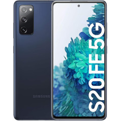 Samsung Galaxy S20 FE 5G viedtālrunis, 6,5 collu Super AMOLED displejs, 4500 mAh akumulators, 32 MP pašportretu kamera, Fan Edition - vācu versija (128 GB ar 5G, Cloud Navy), SM-G78