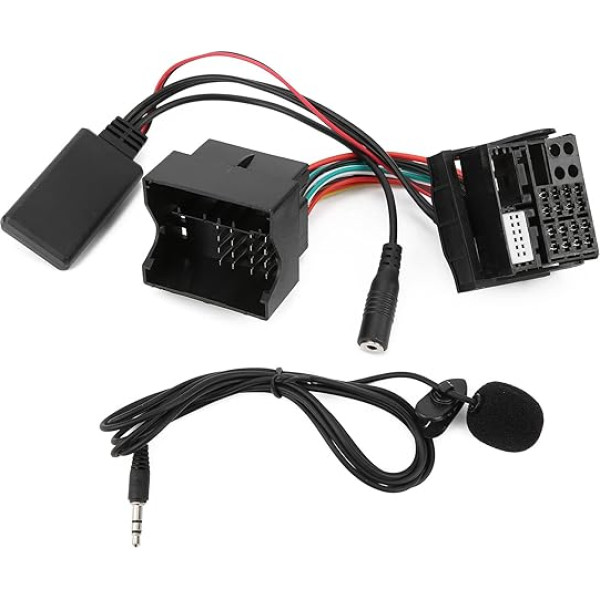 Yctze Rcd 510 mikrofona adapteris Auto audio atskaņotāja kabelis Papildu audio kabelis 150 cm garumā Auto audio aksesuāru nomaiņa RNS 510/RCD 300